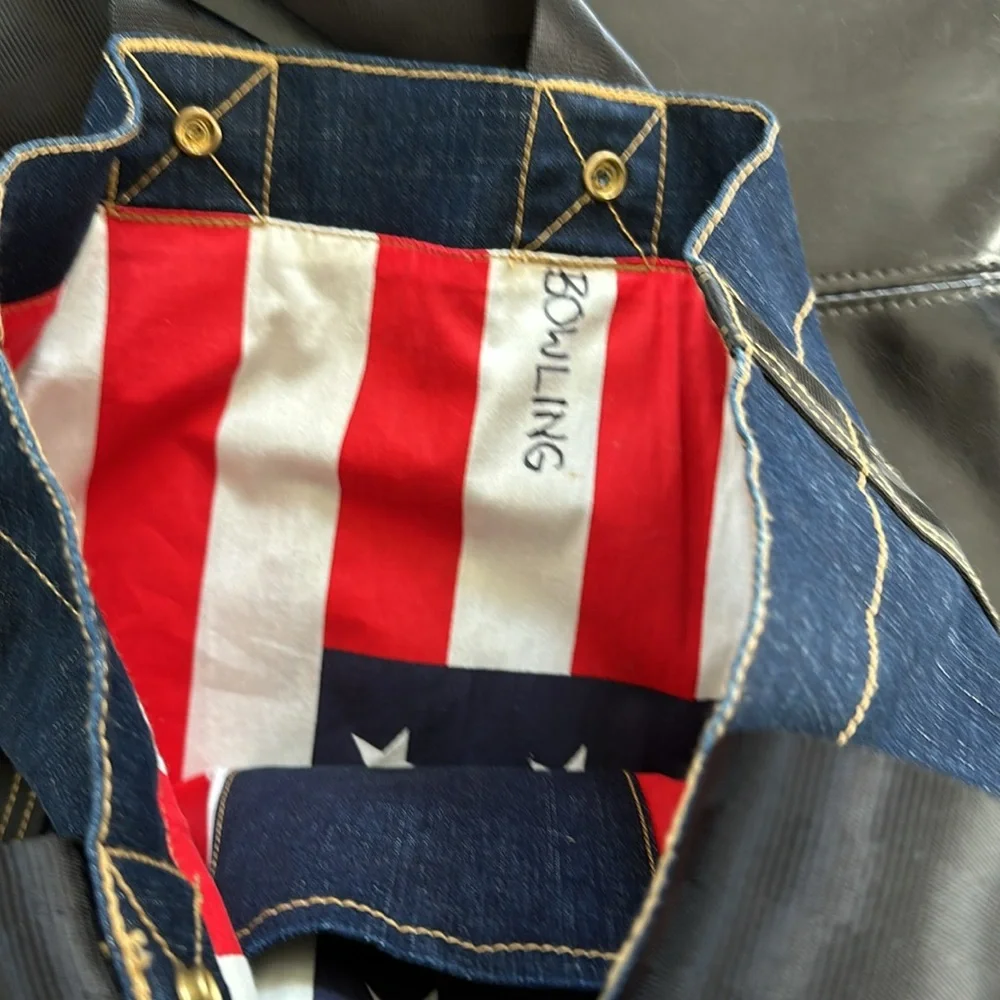 Motor City Denim Company denim tote shoulder bag - Picture 5 of 11